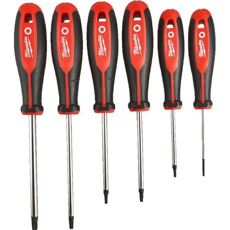 Serie Cacciaviti 6 Pz Milwaukee 4932471809 Set Torx (1/2)