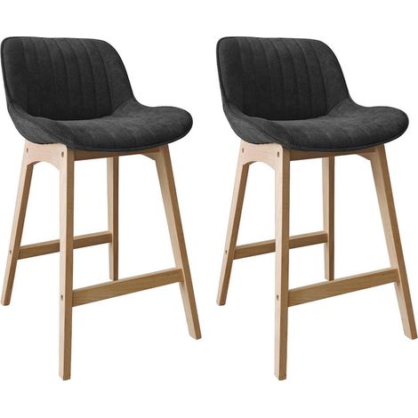 Sillas NORDEN roble 65 cm con pana suave y estilo