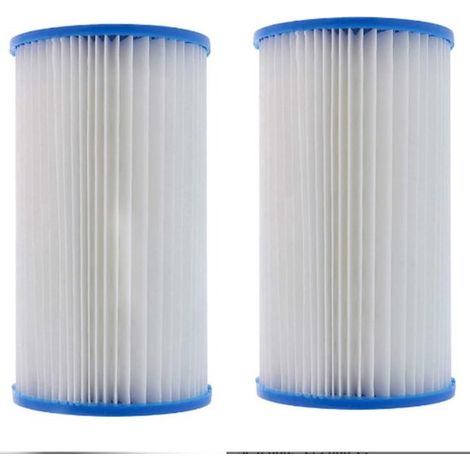 Lot de 2 filtres piscine Intex type A/H, cartouche 29000/29002, 11x20 cm, pour pompe filtre