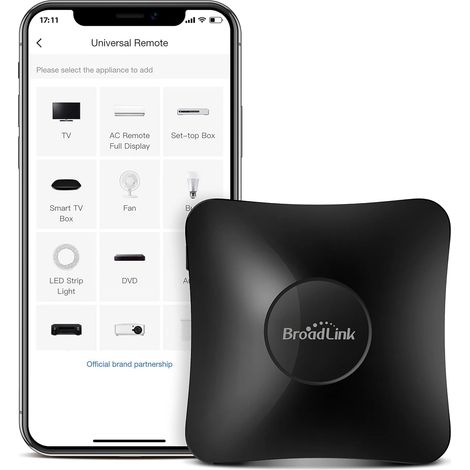 Télécommande Universelle IR et RF WiFi Smart Remote pour domotique, TV, Moteur de Rideau, climatisation, Ventilateur, Fonctionne avec, (RM4 Pro) (1/5)
