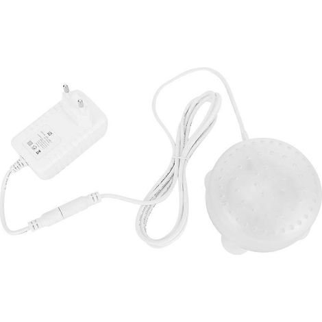 Lampe submersible LED étanche pour aquarium, ronde et miniature, diffuseur de bulles d'air, éclairage de bassin à poissons, kit de 1 pièce en plastique. (1/5)