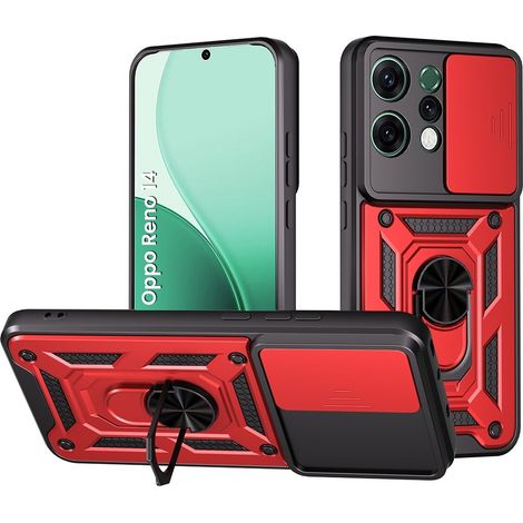Coque de protection CamShield Slide rouge pour Oppo Reno 14 (1/5)