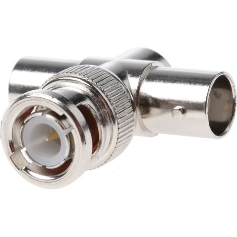 Connecteur RF RS PRO BNC Mâle vers BNC Femelle, T, , 50O, 4GHz ( Prix pour 1 )