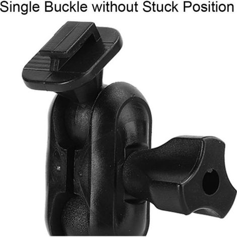 Support Rétroviseur Voiture - Tête Rotule 360° - Adaptateur Bras 12-35 mm - ABS Noir - 1 Pièce (1/5)