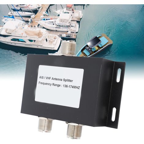 Accessoires marins : répartiteur VHF 2 canaux 136-174 MHz, répartiteur d'antenne VHF AIS, diviseur de fréquence. (1/5)