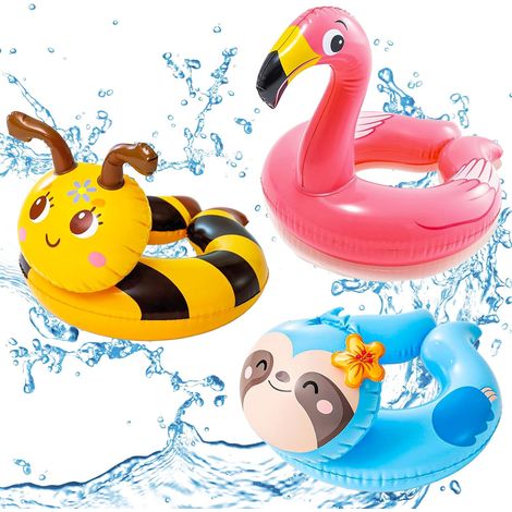 3 Pièces Bouée Gonflable Piscine Enfant,Licorne Flamant Anneau de Natation Gonflable Jouet Piscine,Gonflable pour Piscine Bouee Piscine en PVC Bouée Piscine,Fête de Plage Partie Décoration (1/5)