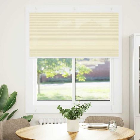Maison Exclusive - Store plissé crème 115x150cm largeur du tissu 114,4cm polyester