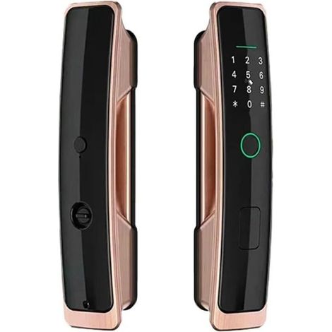 Intelligentes Türschloss, digital-elektronisch, für biometrische Fingerabdruckerkennung, Fingerabdruck-Passwort-Schlüssellos (1/4)