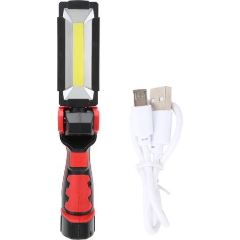 Lampe de travail rechargeable USB 5 modes d'éclairage anti-transpiration pliable COB portative magnétique à main pour urgence (1/5)