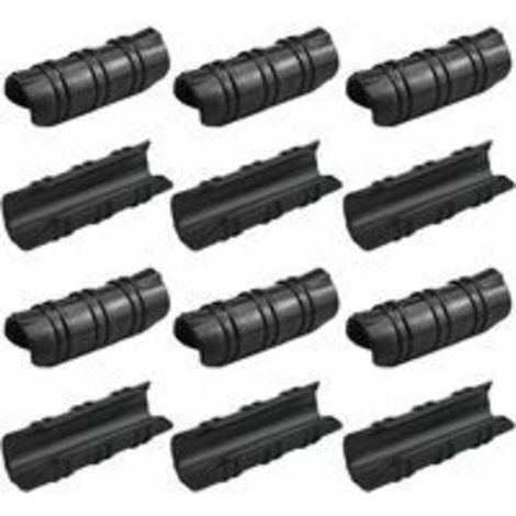 50 Pcs Serre Clips 25mm Clips Serre de Jardin Résistance aux Températures Elevées Fixation Bache Serre Durable Facile a Utiliser pour Fixation Serre Bannière Tuyau Jardin Films - Noir (1/4)