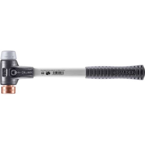 HALDER SIMPLEX TPE-mid / Kupferhammer mit verstärktem Tempergussgehäuse und Glasfaserstiel - D=30 mm - 3734.030 (1/5)