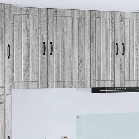 Meuble mural de cuisine gris Sonoma en bois d’ingénierie 50 x 31 x 100 cm - PANGIVO (1/5)