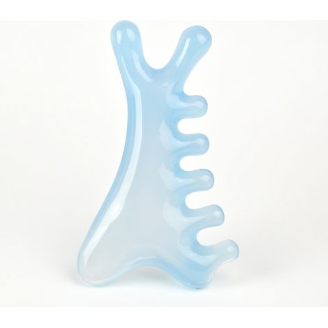 Peigne de massage gua sha bleu grand modèle 31 (1/5)