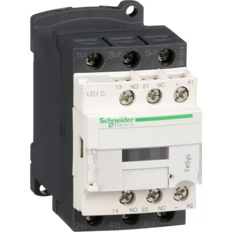 Schneider Electric SCHÜTZ 3P 4KW/9A 1S1O 220VDC (LC1D09MD) (1/2)