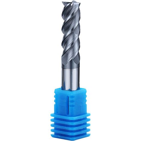 Fraise en carbure d'acier allié CNC carbure de tungstène 45 degrés à 4 goujures avec goujure de 4mm (1/5)