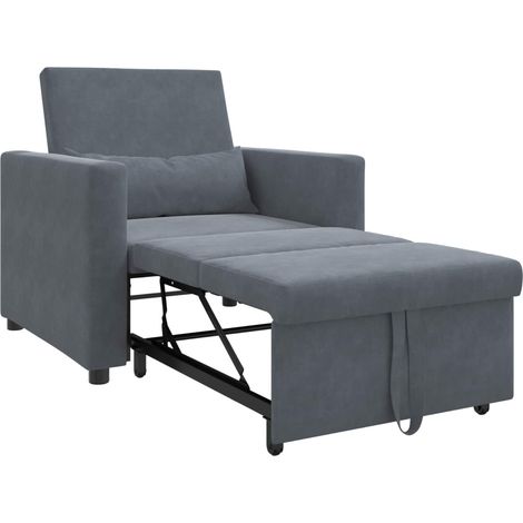 Maison Exclusive - Ausziehbare Schlafcouch Einzel mit Rädern Dunk