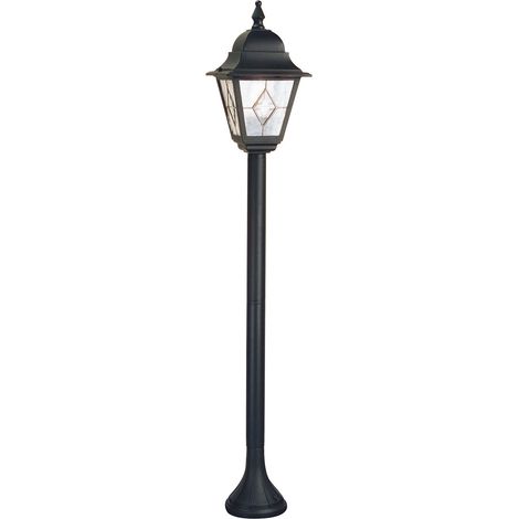 Elstead Norfolk - Lampioncino Paletto da Esterno 1 Luce Nero IP43, E27 (1/3)