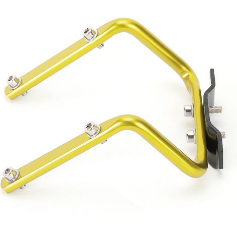 Porte-bidon double adaptateur pour tige de selle vélo, support d'eau arrière universel, noir (1/5)