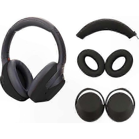 Étui de protection en silicone avec housse pour arceau et coussinets pour casque WH-1000XM3 XM4 (1/5)