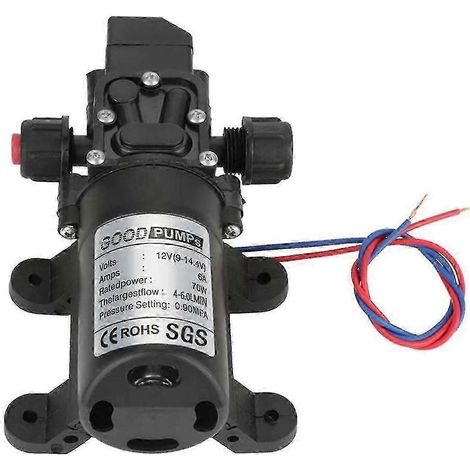 Pompe à eau électrique auto-amorçante haute pression 12 V CC 12 V 6 A 70 W (1/5)