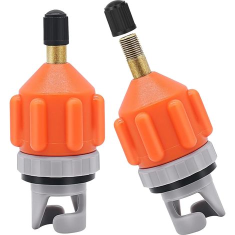 2 Pieces Kayak Pump Adaptor Valve Adaptor Compressor Accessory Inflatable Paddle Inflatable for Sup Mattress Boat Inflatable Paddle Board (Type3) (1/5)