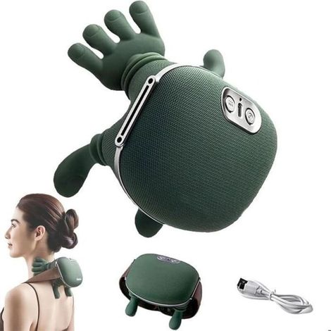 Massage Cervical, Massage Neck and Back Shoulders with Heated, Device of Massage Nuque Shiatsu, 3D-rotation 3Vitesse Adjustable (1/5)