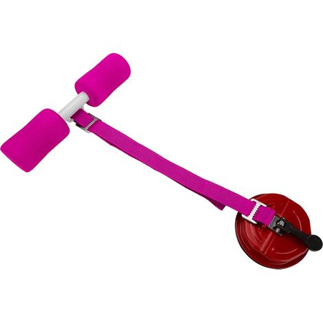 Aide Pour Redressement À Ventouse - Équipement De Fitness Abdominal Et Hanches - Mousse Épaisse Confortable - Corde Réglable 1m - Couleur Rose (1/5)