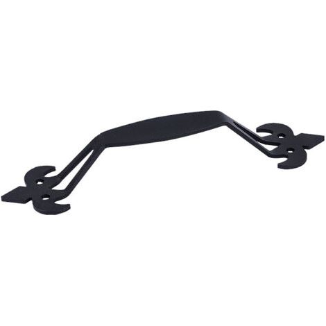Sollbry 2 Pcs Poignée de Porte de Grange Coulissante Noire, Poignées de Portes Coulissante, Poignées Traction de Porte, Poignee de Porte pour Portails Extérieur Intérieur Garage Armoire Meubles
