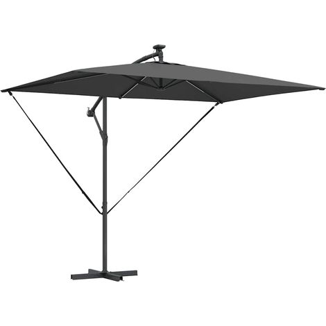 Parasol Anthracite 294 x 200 x 270 cm Polyester et Aluminium (1/5)
