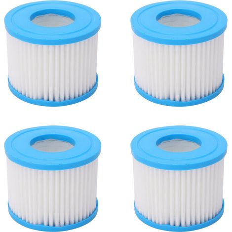 Cartouche Filtre Spa 4 Pièces 104x52x80 mm Polyuréthane et Tissu Non Tissé pour Piscine et Spa (1/5)