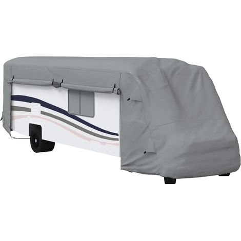 Housse de camping-car gris 970x235x275 cm tissu non tissé