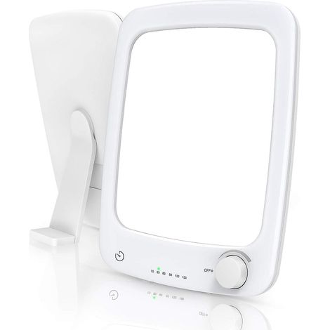 Lampe de luminothérapie réglable de 10 000 lux avec minuterie tactile et support amovible (1/5)
