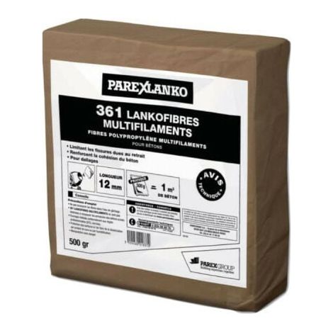 Fibres polyprolylènes multifilaments PAREXLANKO 361 Lankofibres Multifilaments - 500g - L361500