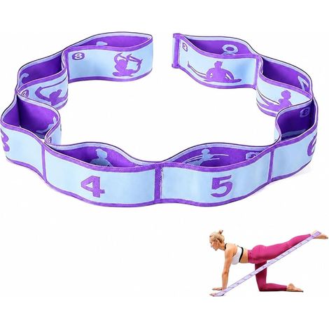 Sangle de Yoga Extensible 8 Boucles Numérotées (1/5)