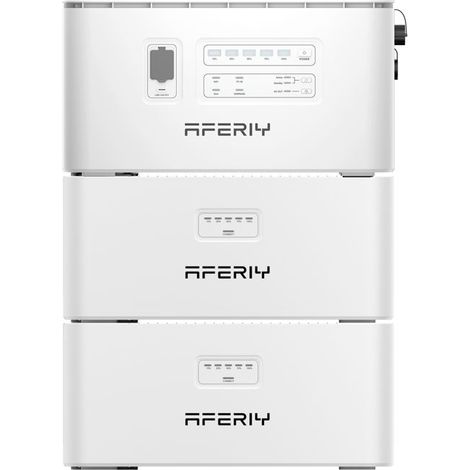 Système solaire tout-en-un - AFERIY - PS240 avec 2×PS240-B - 3916Wh - 800W réseau/1200W hors réseau - Entrée PV 2400W