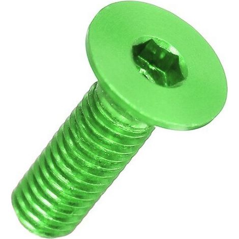 7075 Aluminium Alloy Countersunk Head Hex Socket Screws Model Hexagon Bolts M3x6/8/10/12/14/16mm M314mm  Green (1/5)