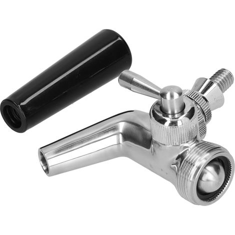 Robinet de tirage de bière en acier inoxydable avec contrôle du débit et joint avant (1/5)