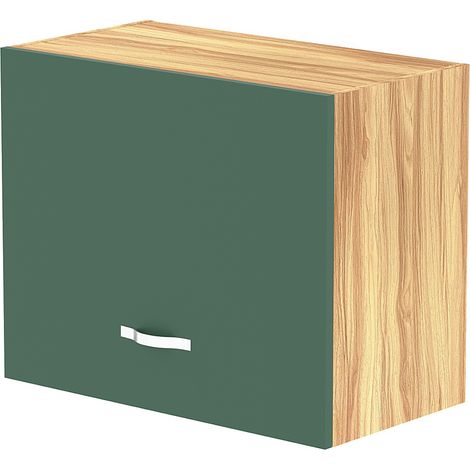 Pensile da Cucina Ribaltabile Muro Armadio Sospeso in Legno Parete Colore Verde (1/5)