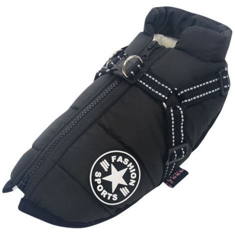 Vêtements d'automne et d'hiver pour chiens Vêtements rembourrés en coton chaud imperméable pour animaux de compagnie(2XL) (1/5)