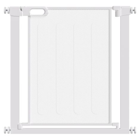 Adjustable Pet Safety Gate for Doorways and Staircases 75-82cm Wide - Ideal for Hallways, White Color (1/5)