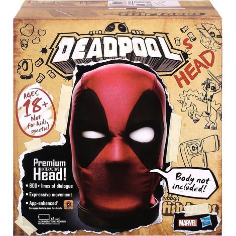 Cabeza Premium Interactiva Deadpool Marvel Legends Ingles