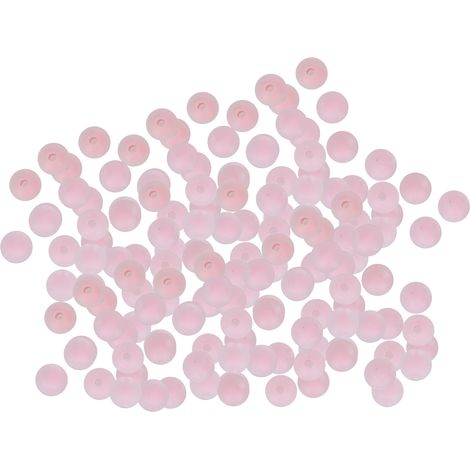 Frosted Beads Resin DIY Hand‑Made Jewelry Making Supplies Bracelet Material Accessories 8mmPink (1/5)