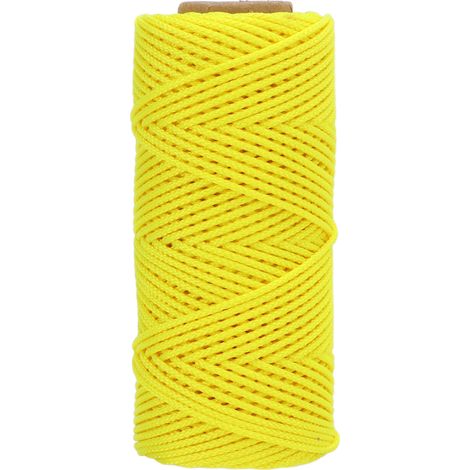 Bobine de Plongée Fluorescente Jaune 46m - Remplissage Fil Solide pour Spool Sous-marin