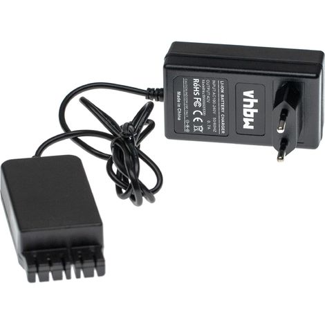 vhbw Cargador incl. fuente de alimentación compatible con Hilti AG 125-A36, AG 150-A36, CPC 36V, RC 4/36-DAB herramientas Li-Ion - batería, 42V