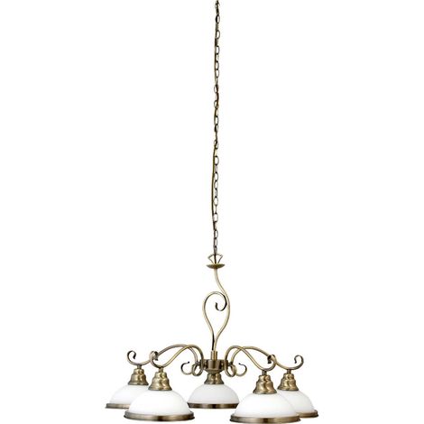 Lampadario classico Elisett Rabalux bronzo metallo 5xE27 (1/5)