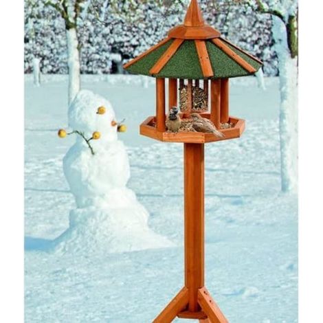 Karlie Bird's World 88504 - Casa per uccelli selvatici "River", in legno naturale, 44 x 44 x 132 cm