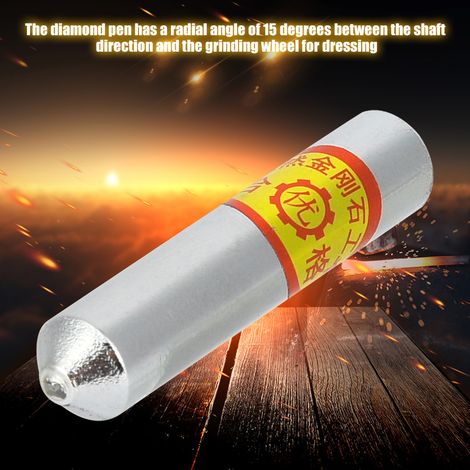 Crayon de dressage au diamant naturel pour meule abrasive, outil rectifieur (40 mm) (1/5)
