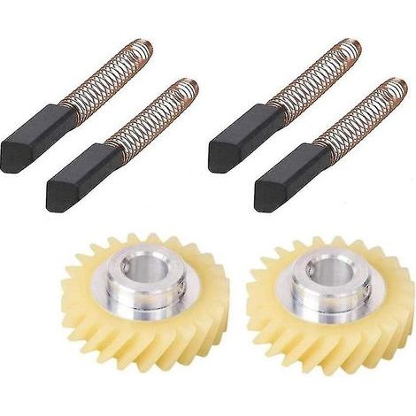Schneckengetriebe für CREA-Küchenmaschine mit KitchenAid-Ständer und 2 Paar Motorkohlen (1/5)