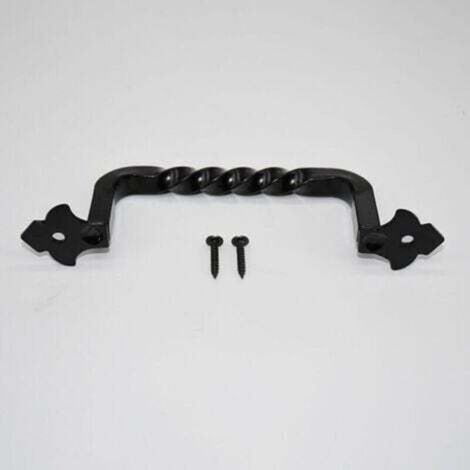 Poignée de Porte de Grange 148mm, Poignée Vintage en Fer pour Porte de Jardin ou Armoire (1/5)
