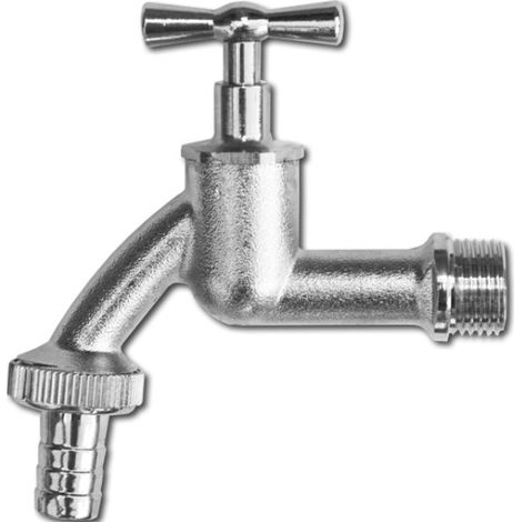 Robinet de jardin en laiton 3/4" GZ 1" avec raccord de tuyau 3/4" Bradas 3127 (1/5)